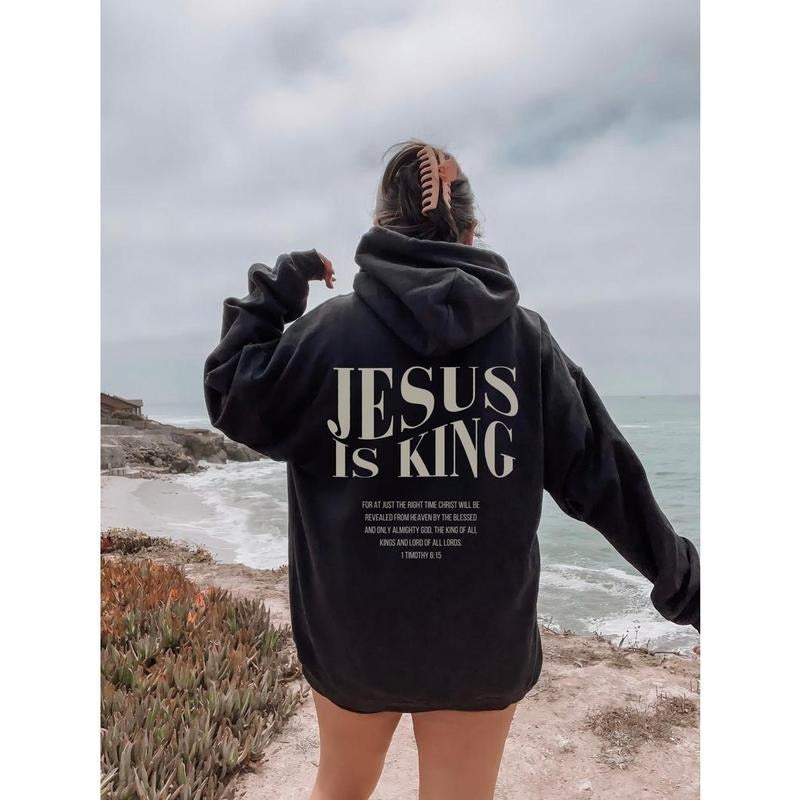 Jesus is king sweatshirt Jesus hoodie  Christian merch clothes streetwear Gospel T-shirt | CiraTrend.com