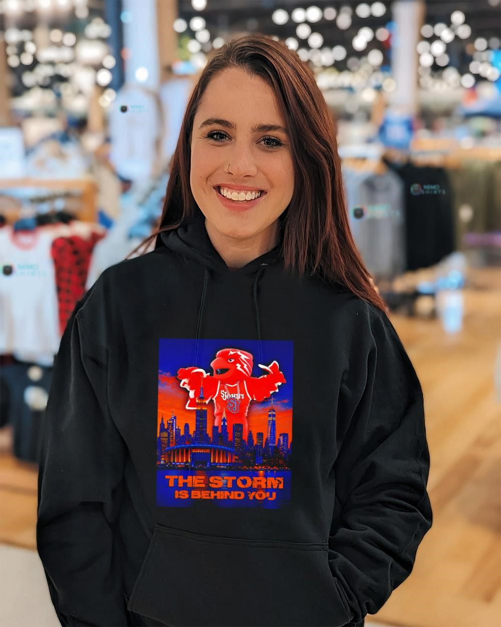 Johnny Thunderbird St. John’s Red Storm the storm is behind you shirt