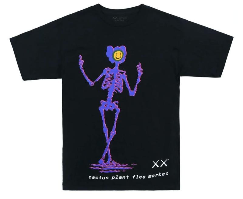 KAWS x Cactus Plant Flea Market T-shirt Black Hoodie, Sweatshirt | CiraTrend.com