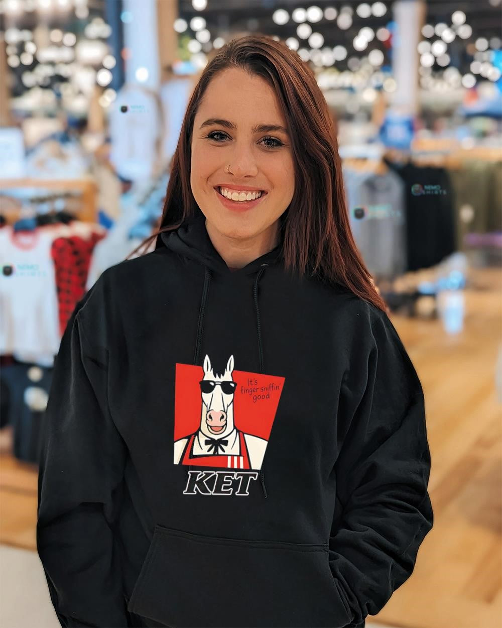 KET it’s finger sniffin’ good horse character shirt