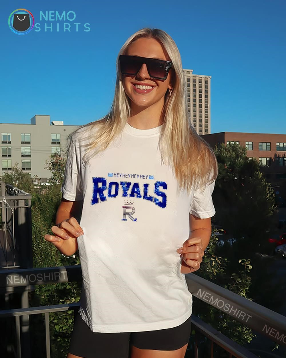 Kansas City Royals hey hey hey hey 2026 city logo shirt