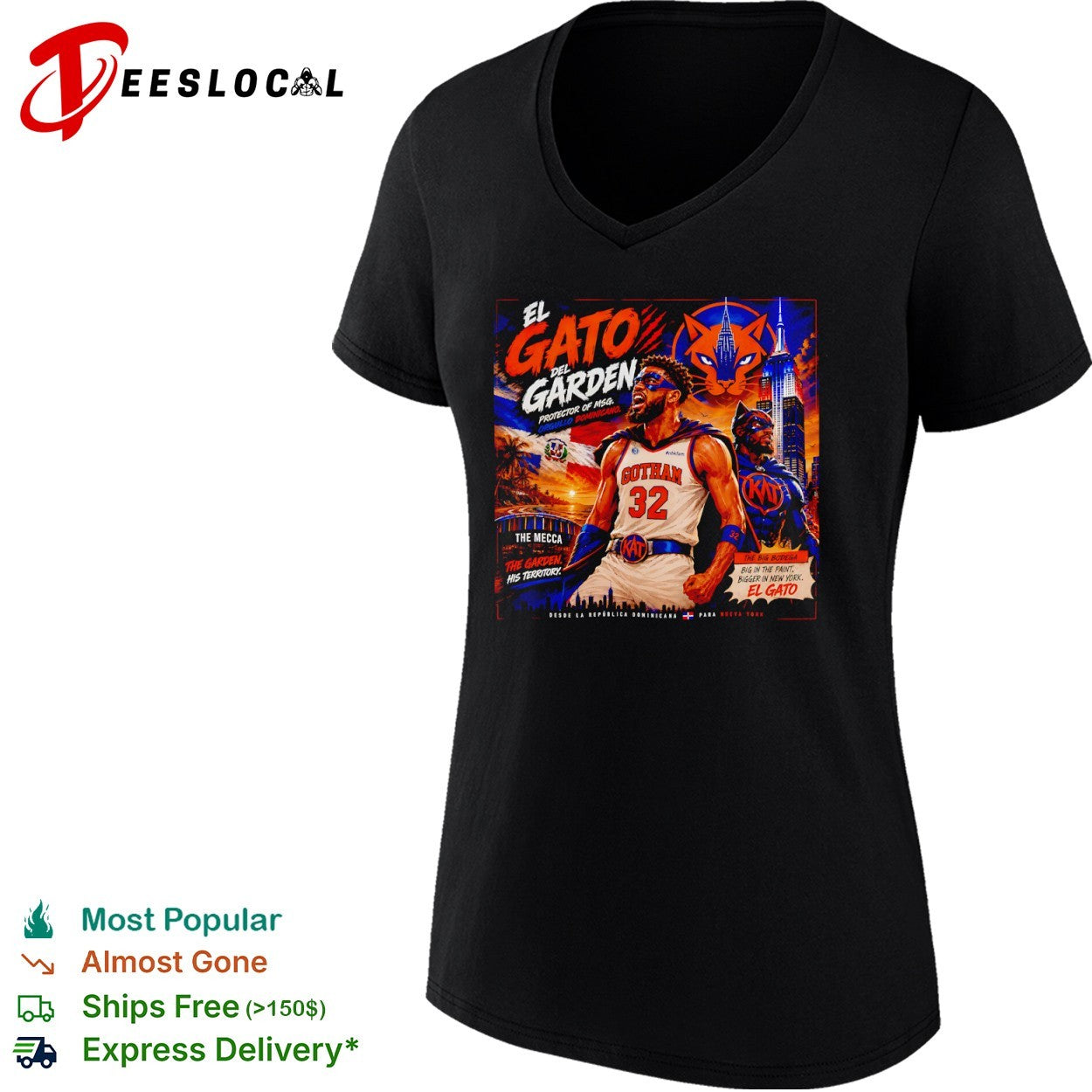 Karl-Anthony Towns El Gato del Garden Protector of MSG shirt