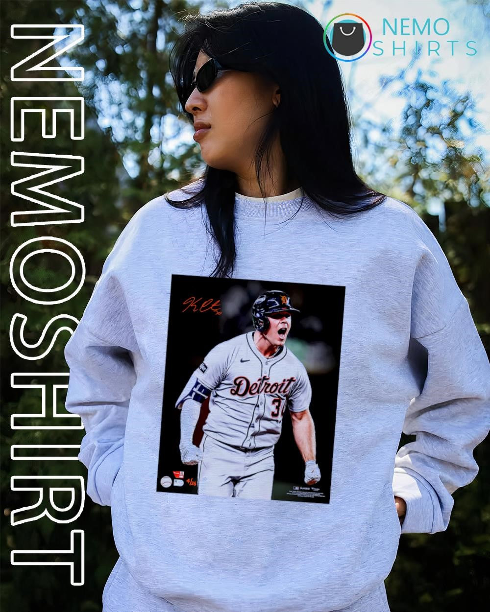 Kerry Carpenter Detroit Tigers player spotlight photograph signature shirt