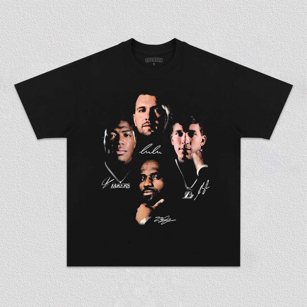 LUKA & JAMES & AUSTIN & RUI LAKERS TEE Hoodie, Sweatshirt | CiraTrend.com (Image 3)