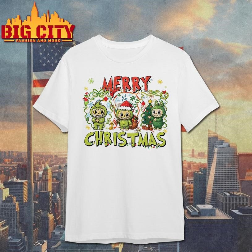 Labubu Monster Merry Christmas shirt