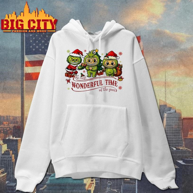 Labubu Monster The Most Wonderful Time Of The Year Merry Christmas shirt