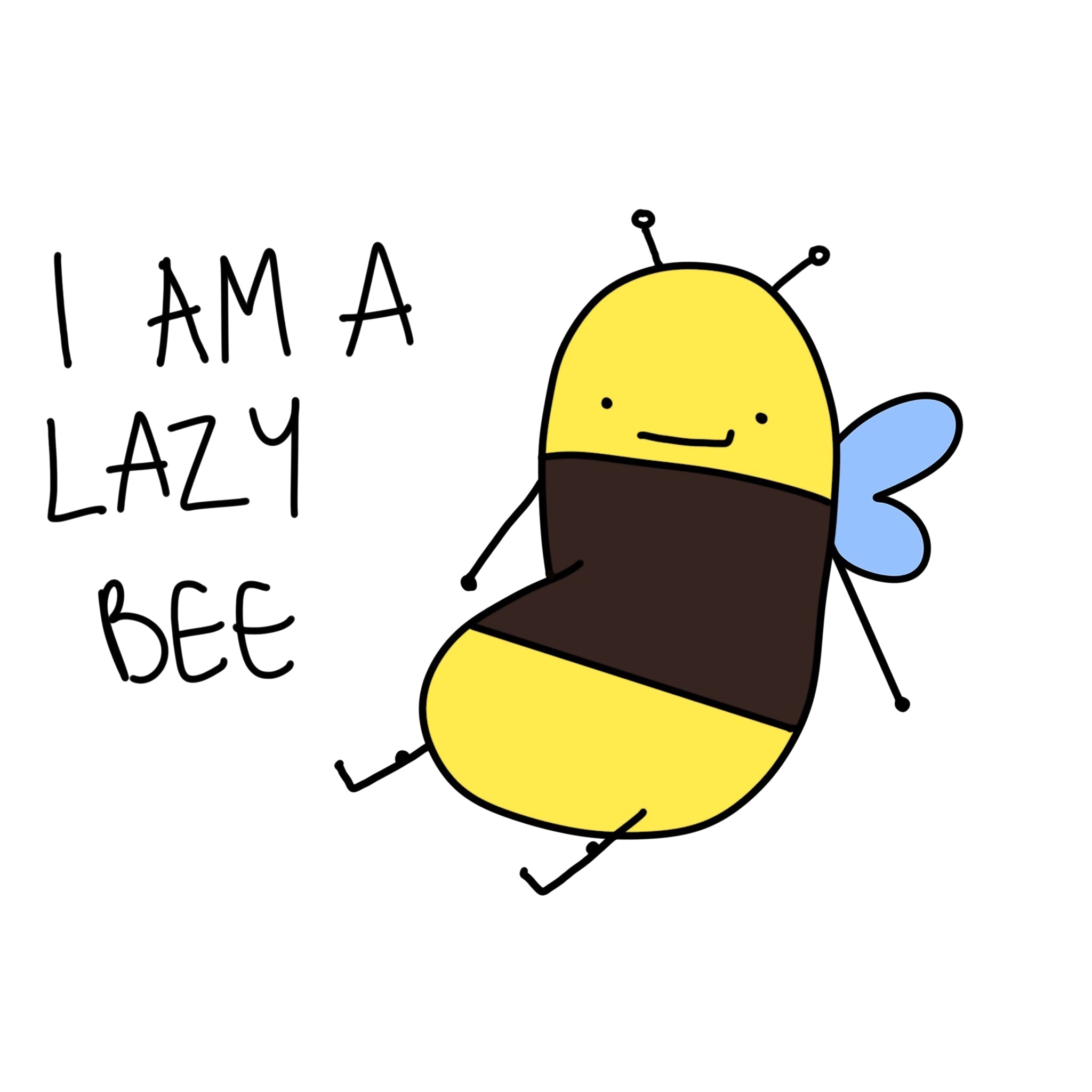 Lazy Bee Tee Hoodie, Sweatshirt | CiraTrend.com (Image 3)
