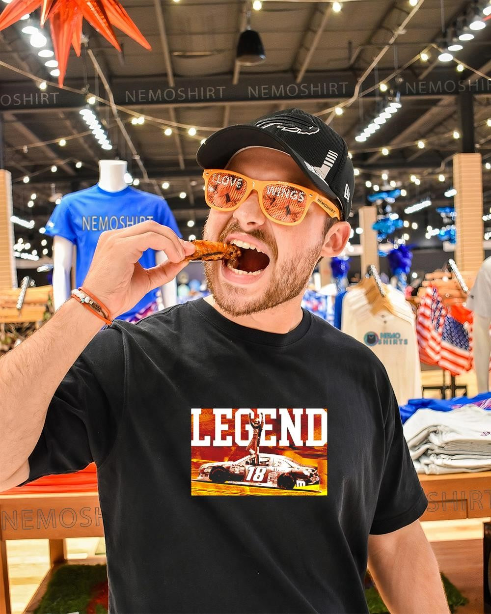 Legend NASCAR driver Kyle Busch 18 Toyota shirt