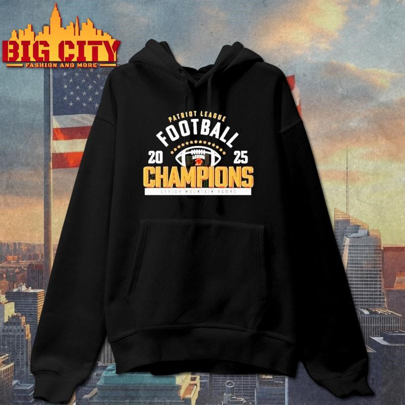Lehigh Mountain Hawks Patriot League Football Champions 2025 Shirt