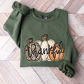 Leopard Pumpkin Sweatshirt,Pumpkin Season Sweater,Thanksgiving Tshirt,Halloween Shirt,Fall Apparel Hoodie | CiraTrend.com