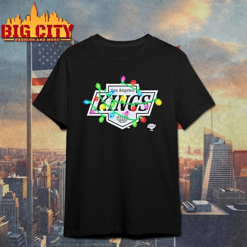 Los Angeles Kings Logo Lights Christmas Shirt