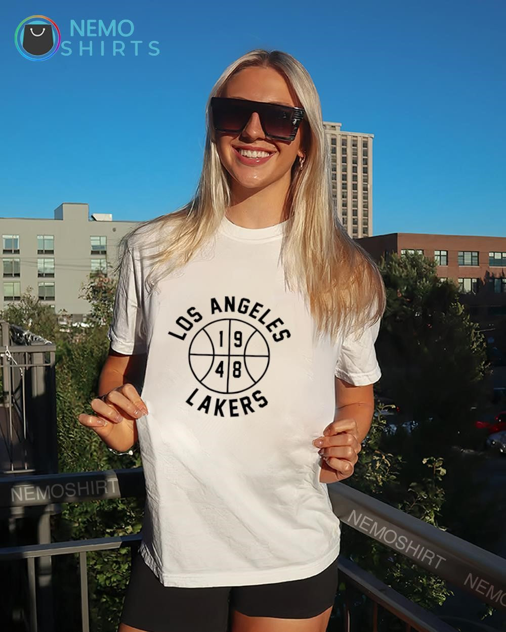 Los Angeles Lakers basketball 1948 original logo shirt