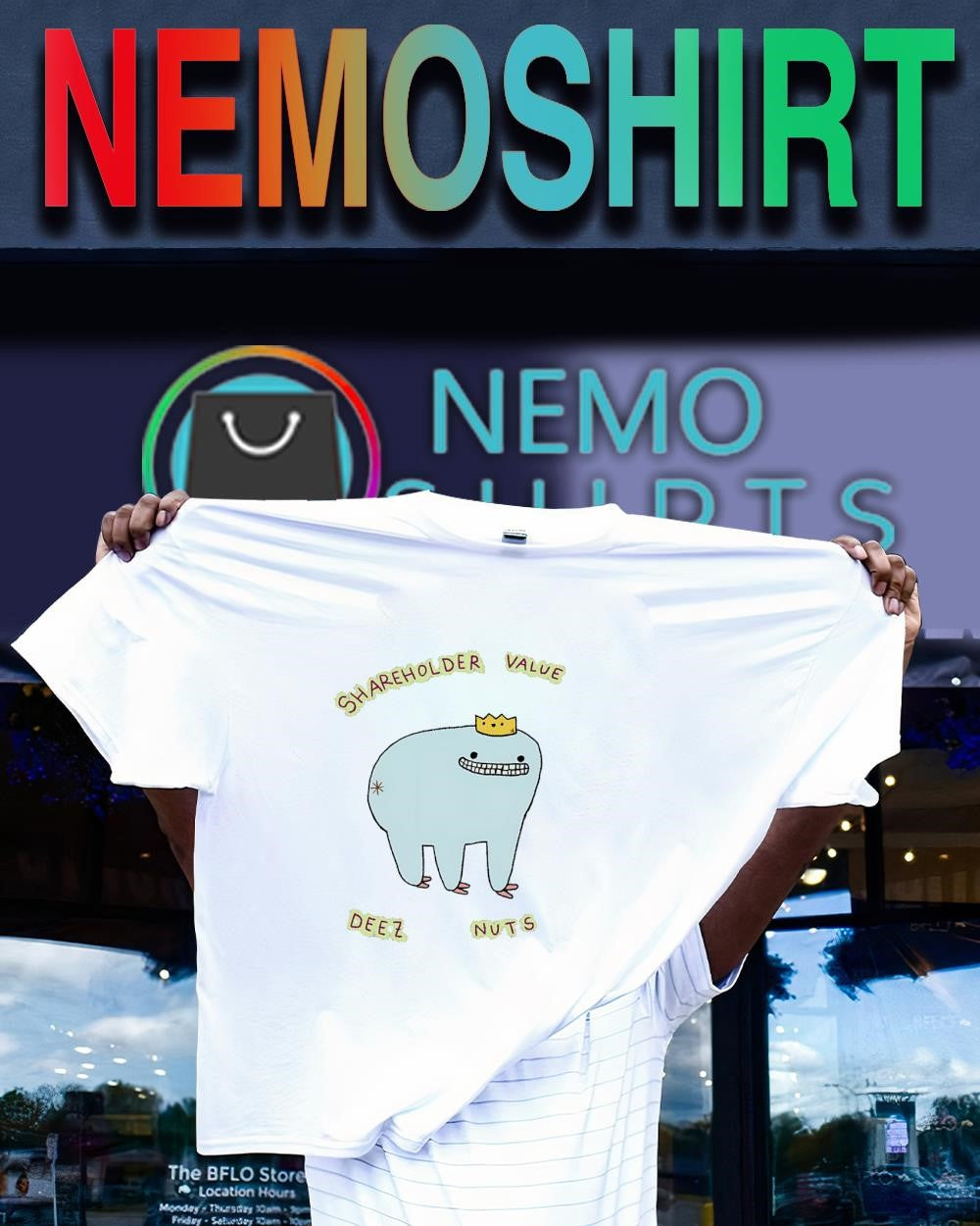 Lowbrow shareholder value deez nuts shirt