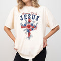 MAPTEES America Needs Jesus Comfort Colors Shirt, Christian 4th of July T-shirt, Independence Day Graphic Tee, American...