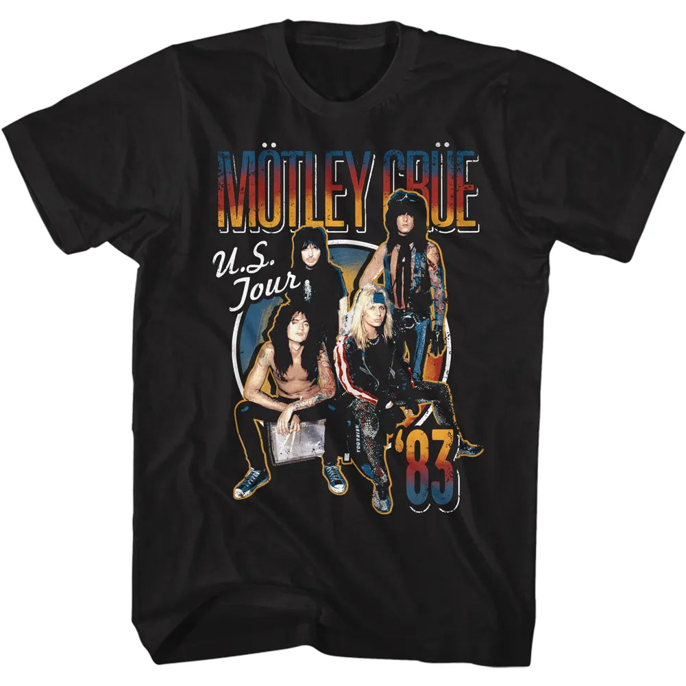 Motley Crue US Tour '83 Official T-Shirt Hoodie, Sweatshirt | CiraTrend.com