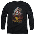 Army Of Darkness Bloody Poster Mens Long Sleeve Shirt Black Hoodie, Sweatshirt | CiraTrend.com (Image 1)
