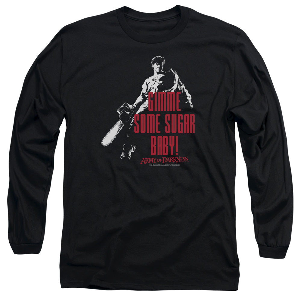 Army Of Darkness Sugar Mens Long Sleeve Shirt Black Hoodie, Sweatshirt | CiraTrend.com (Image 2)