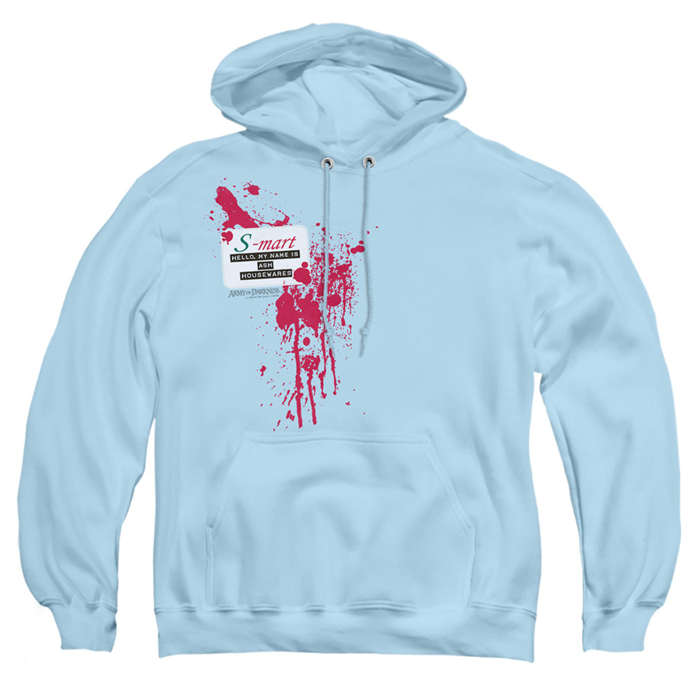Army Of Darkness S Mart Name Tag Mens Hoodie Light Blue T-Shirts, Sweatshirt | CiraTrend.com (Image 1)