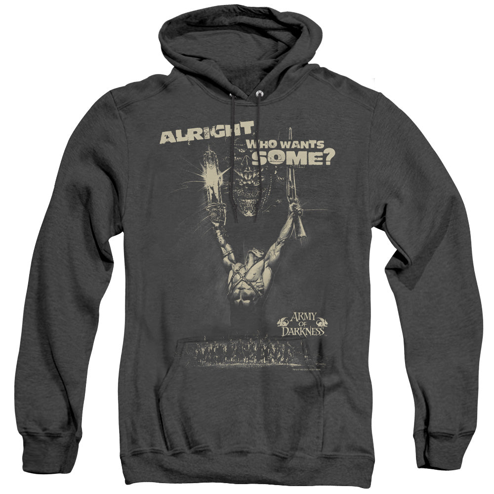 Army Of Darkness Want Some Mens Heather Hoodie Black T-Shirts, Sweatshirt | CiraTrend.com (Image 2)