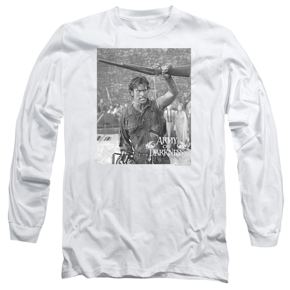 Army Of Darkness Boom Mens Long Sleeve Shirt White Hoodie, Sweatshirt | CiraTrend.com (Image 2)
