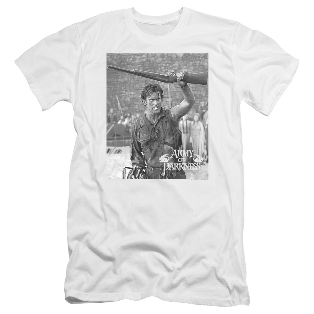 Army Of Darkness Boom Premium Bella Canvas Slim Fit Mens T Shirt White Hoodie, Sweatshirt | CiraTrend.com (Image 1)
