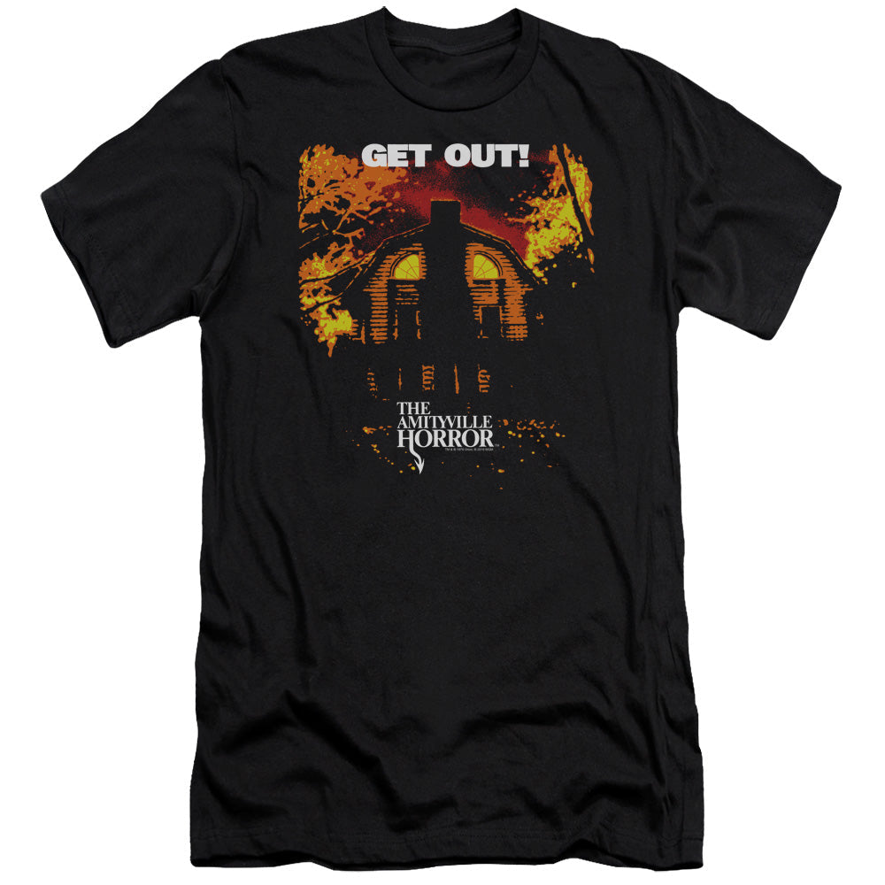 Amityville Horror Get Out Slim Fit Mens T Shirt Black Hoodie, Sweatshirt | CiraTrend.com