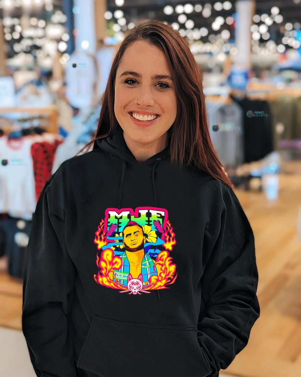 MJF AEW wrestle anime graphic shirt