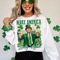 Make America Lucky again Shirt, St Patricks Day Shirt, Funny Trump Shirt, Trump St patricks Shirt, Trump Shirt, Shamrock...