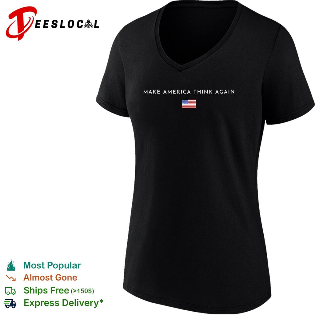 Make America think again USA flag shirt
