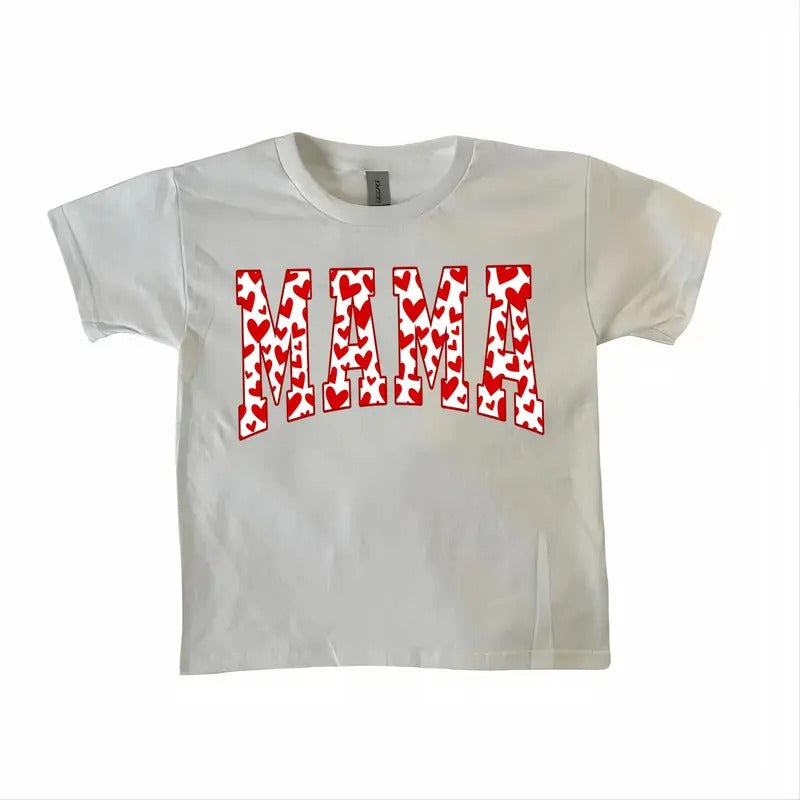 Mama Heart Baby Tee, Mama Valentine Baby Tee, Mama Baby Tee, Love Baby Tee, Cute Valentines Baby Tee, Valentine day...