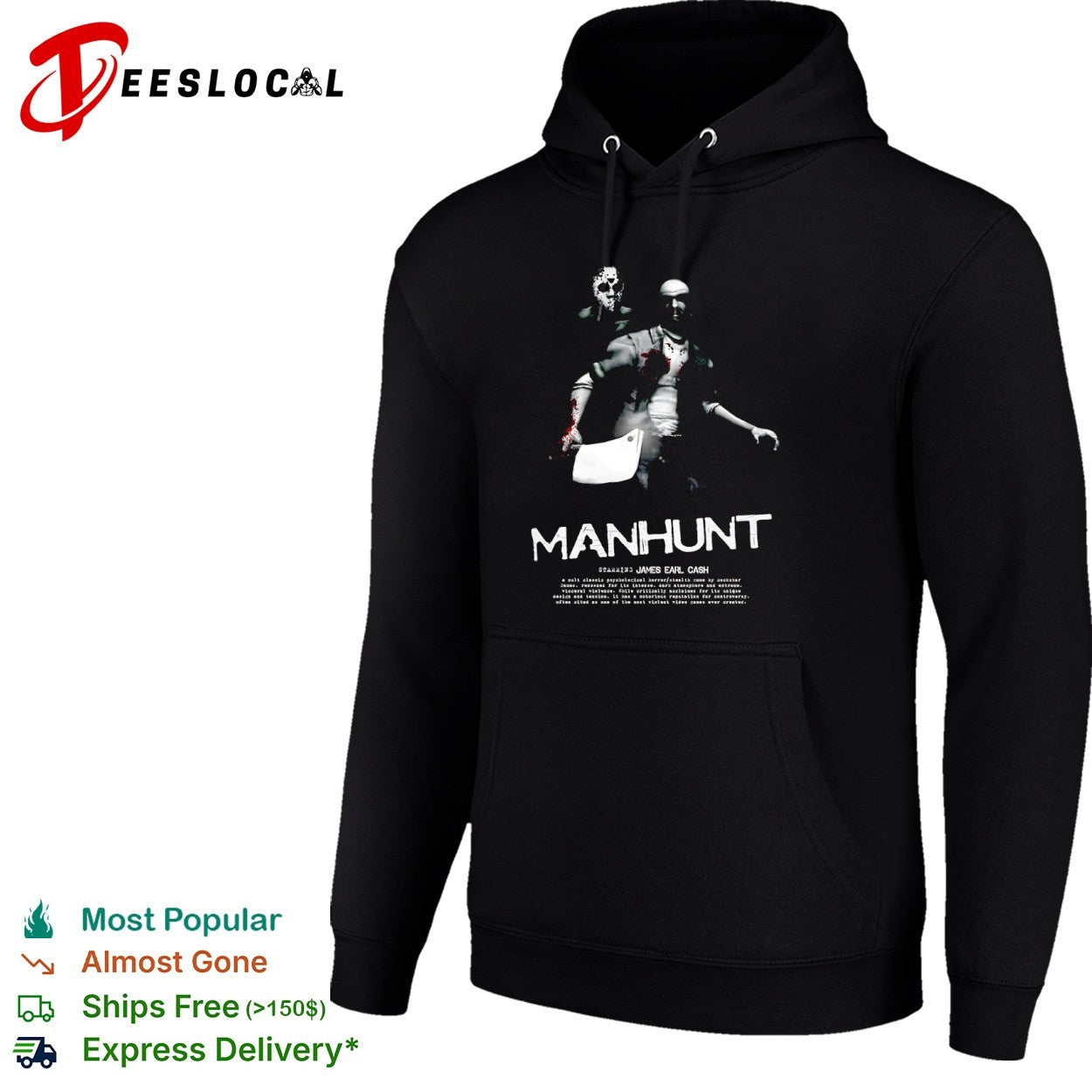 Manhunt James Earl Cash Rockstar Games cult classic psychological horror stealth shirt