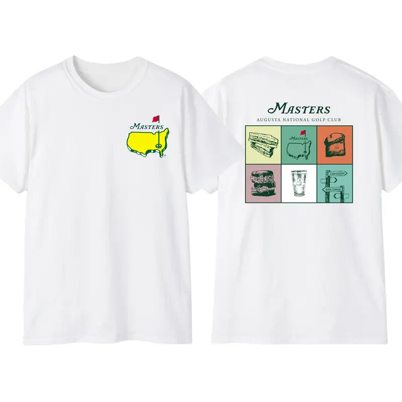 Masters 2025 Menswear T-Shirt, Augusta National Golf Club T-Shirt, Perfect For Golf Enthusiasts and Casual Wear, 2 Sided...