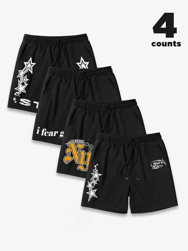 Men's Star Print Boxer Brief, Casual Comfy Breathable Underwear for Daily Wear, Mens Underwear for All Seasons T-Shirts,...