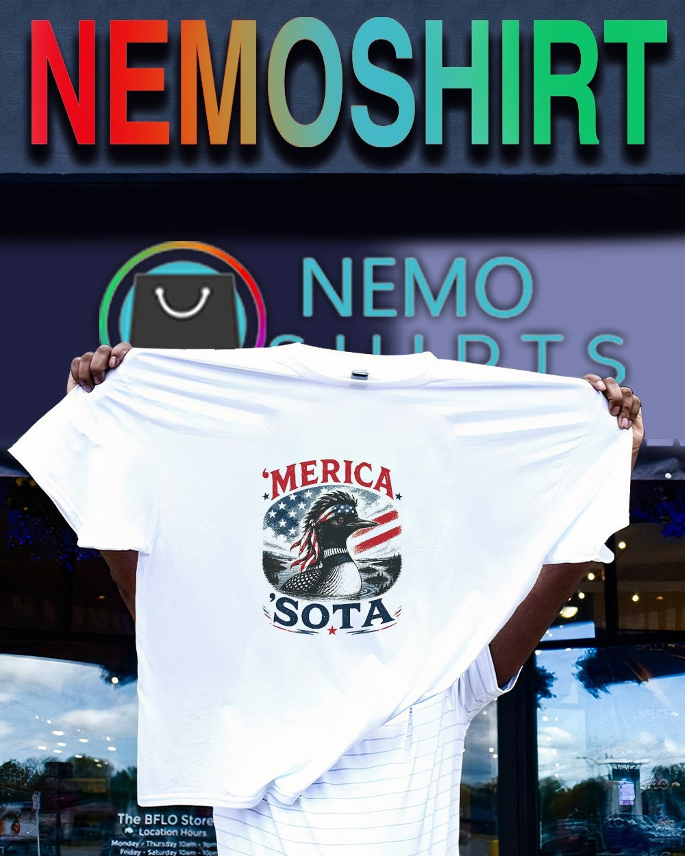 Merica Sota America Minnesota Loon freedom shirt