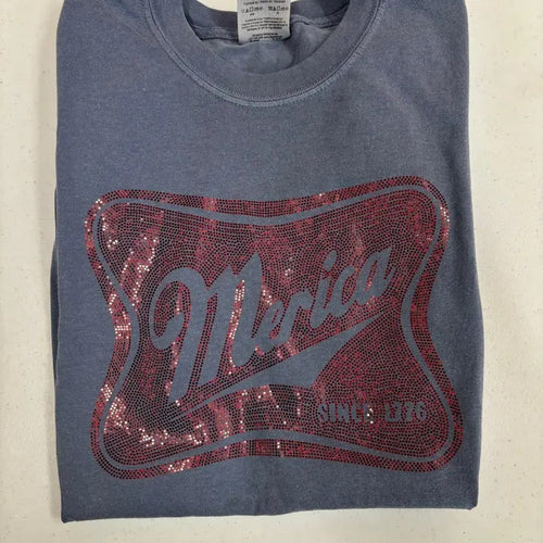 'Merica Spangled Comfort Colors T-Shirt Hoodie, Sweatshirt | CiraTrend.com