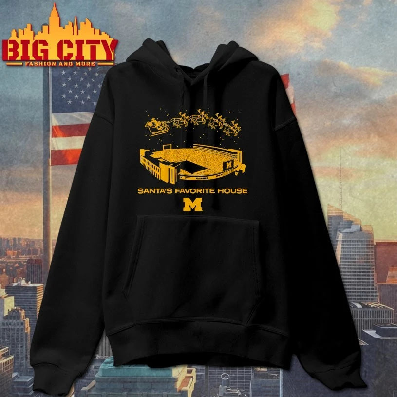 Michigan Wolverines Santa’s Favorite House shirt