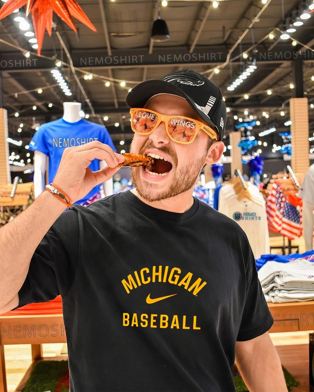 Michigan Wolverines baseball logo shirt
