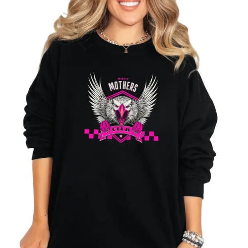 'Misfit Mothers Club' Crewneck Sweatshirt, T Shirt, or Hoodie Pullover | Punk, Alt, Grunge, Goth, Skeleton Style,...