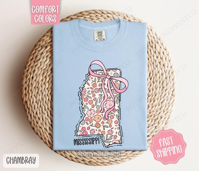 Mississippi Comfort Colors State Tshirt, Cute Mississippi Shirt, Mississippi Tshirt, Mississippi Shirt Hoodie, Sweatshirt