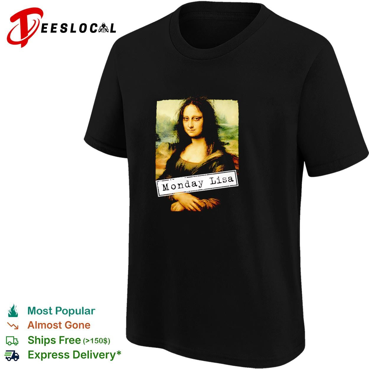 Mona Lisa Monday portrait shirt