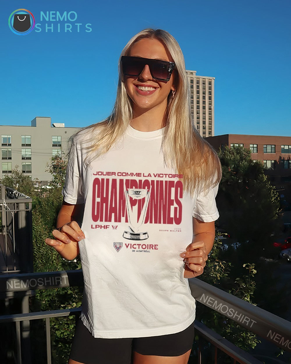 Montreal Victoire jouer comme la victoire championnes 2026 Coupe Walter shirt