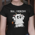 Moo I Mean Boo Shirt Cow Halloween, Halloween Gift, Halloween Tshirt, Gift for him, Gift for her, UNISEX Tshirt Hoodie,...