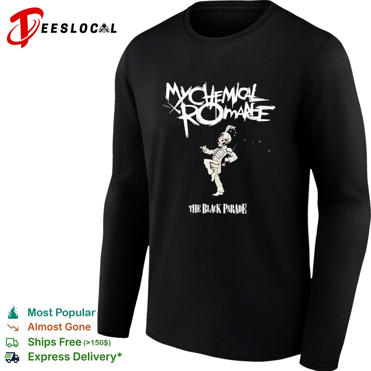 My Chemical Romance The Black Parade Skeleton Marching shirt