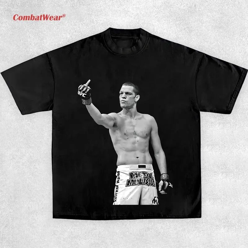 NATE DIAZ V2 TEE, 2025 Boxing T-shirt, Fighter Tee, Sports Shirt, Vintage Boxing Tee, Graphic Boxing Champ T-Shirt,...