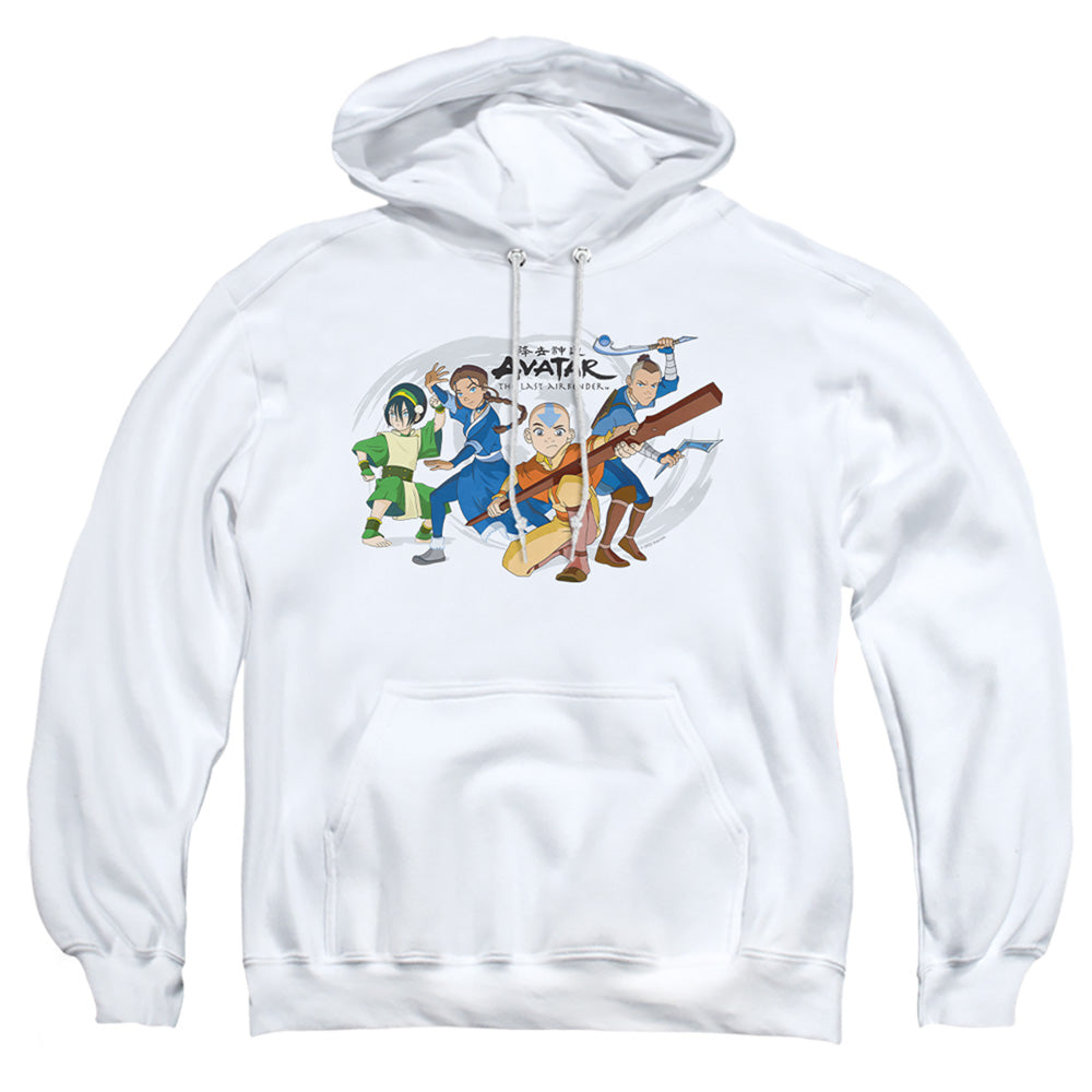 Avatar The Last Airbender Avatars Group Mens Hoodie White T-Shirts, Sweatshirt | CiraTrend.com (Image 1)