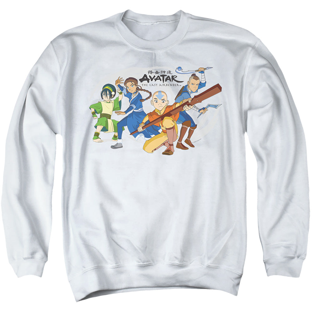 Avatar The Last Airbender Avatars Group Mens Crewneck Sweatshirt White Style001 T-Shirts, Hoodie | CiraTrend.com (Image 1)