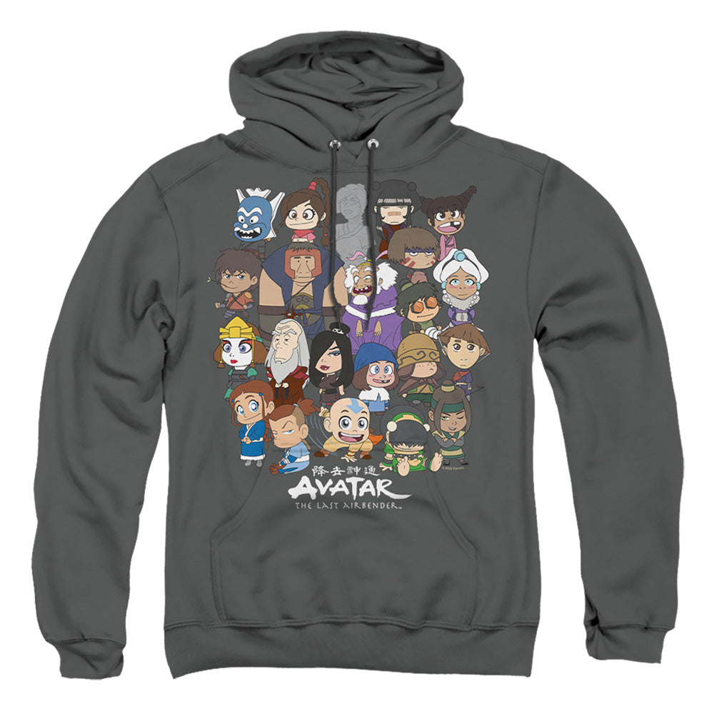 Avatar The Last Airbender Chibi Group Mens Hoodie Charcoal T-Shirts, Sweatshirt | CiraTrend.com (Image 3)