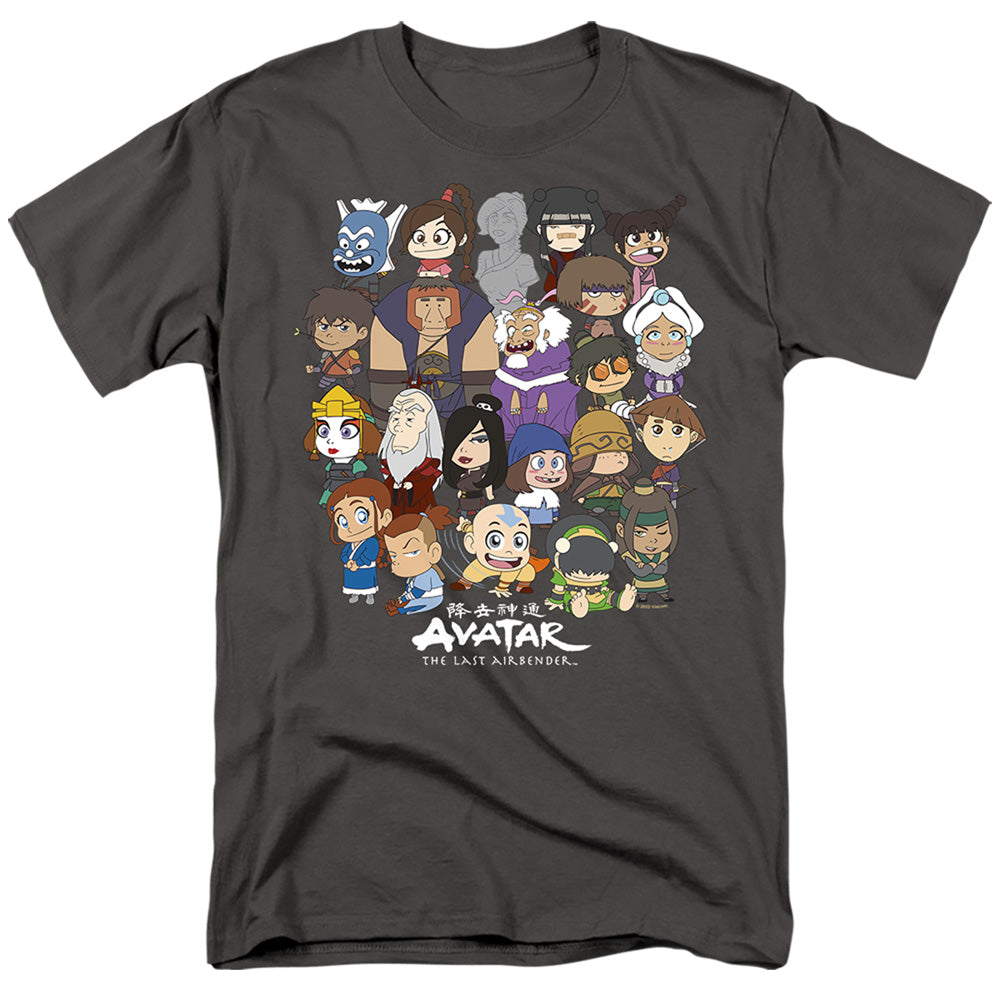 Avatar The Last Airbender Chibi Group Mens T Shirt Charcoal Hoodie, Sweatshirt | CiraTrend.com