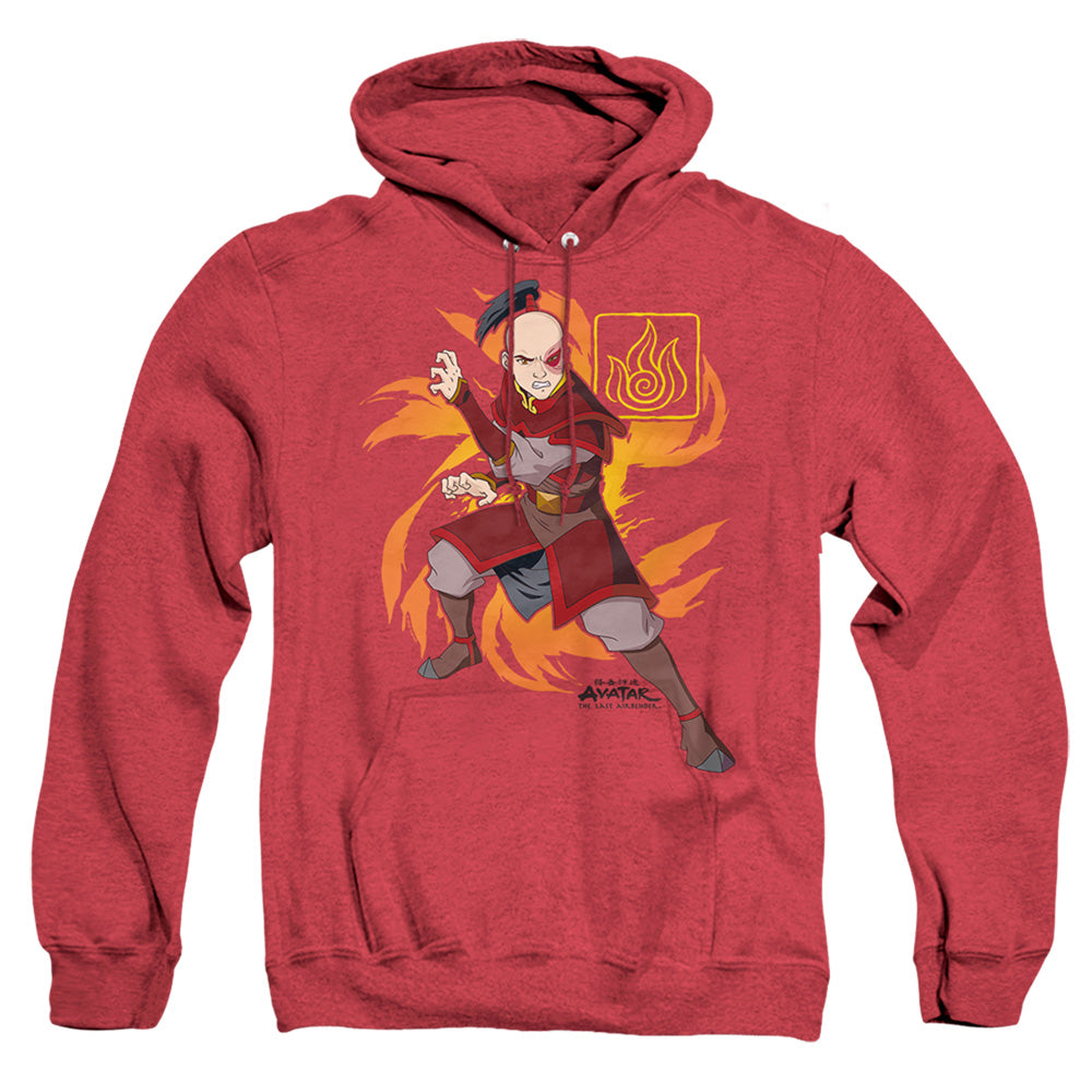 Avatar The Last Airbender Zuko Flame Burst Mens Heather Hoodie Red T-Shirts, Sweatshirt | CiraTrend.com (Image 5)