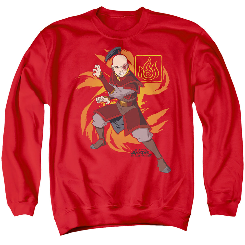 Avatar The Last Airbender Zuko Flame Burst Mens Crewneck Sweatshirt Red Style001 T-Shirts, Hoodie | CiraTrend.com (Image 2)